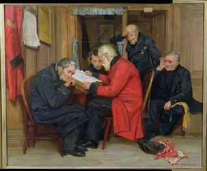 Chelsea-Pensionäre in den langen Stationen, 1879